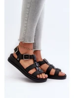 Vonné Hladké Dámské Sandály ZAXY NN285007 Černé
