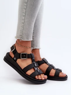 Vonné Hladké Dámské Sandály ZAXY NN285007 Černé