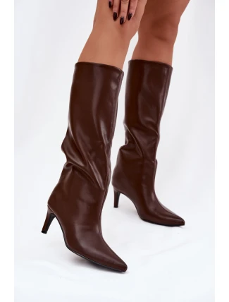 Kozačky na podpatku  model 221147 Step in style