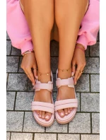 Dámské sandály na platformě Big Star NN274753 růžové