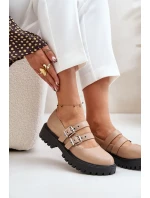 Dámské Polobotky S Pásky Eko Kůže Terione