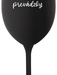 TATINKO MIMO PREVÁDZKY - čierny pohár na víno 350 ml