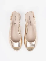 Trendy  sandály dámské zlaté Obcas