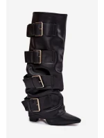 Kozačky na podpatku  model 217204 Step in style