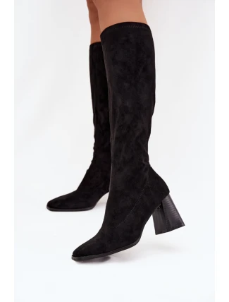 Kozačky na podpatku  model 219590 Step in style