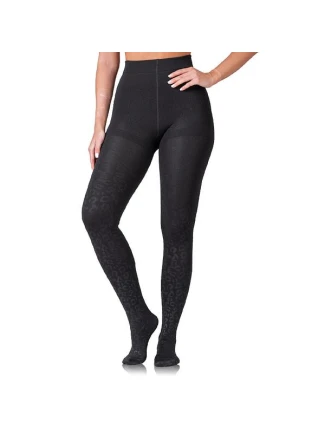 Dámské zimní punčocháče, extra hřejivé WINTER 100 DEN - BELLINDA - animal print