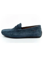 Wrangler pánské polobotky mokasíny Maifield Suede přírodní kůže námořnická modř