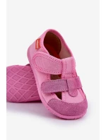 Pantofle Milami Dětské Na Suchý Zip Růžové Reathiana