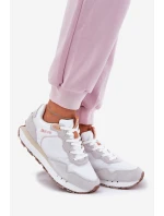 Semišové Lehké Sportovní Boty Pro Ženy Big Star RR274235 HI-POLY SYSTEM Béžové