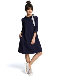 Dámské šaty B070 tmavě modré - BEwear
