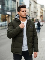 Pánská zimní bunda s kapucí zelená FashionStreet TX5092