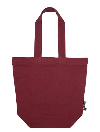Neutral O 90053 Taška z bio fairtrade bavlny se zipem 77.0053 bordeaux
