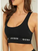 Dámský sportovní top 01GA44KABR0 - JBLK černá - Guess Dámský sportovní top 01GA44KABR0 - JBLK černá - Guess