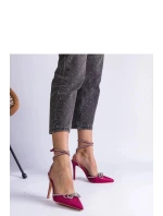 Dámské lodičky na jehlovém podpatku H2810 Tmavě růžová třpyt - BELLAMICA shoes Dámské lodičky na jehlovém podpatku H2810 Tmavě růžová třpyt - BELLAMICA shoes