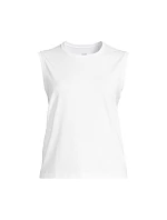 Dámské tričko CASALL Graphic Tank, bílá barva Dámské tričko CASALL Graphic Tank, bílá barva
