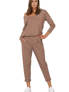 Italská móda Karina long r. long sp. barva:camel