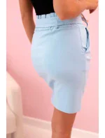 Dámská sukně s vysokým pasem modrý