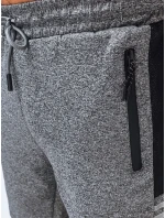 Pánské tmavě šedé teplákové šortky FashionStreet SX2255