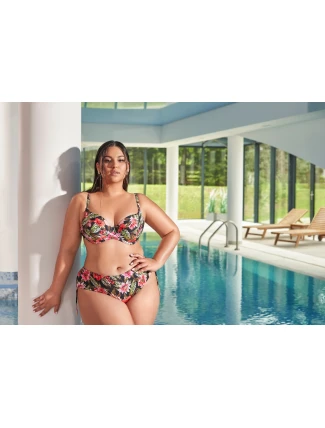 Plavková podprsenka Ava SK 218 Floral Maxi s plnými košíčky