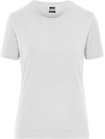 Daiber JN 1801 Dámské pracovní tričko z bio bavlny - Solid 02.1801 white