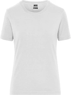 Daiber JN 1801 Dámské pracovní tričko z bio bavlny - Solid 02.1801 white