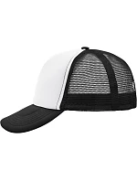 Daiber MB 70 5 panelová polyesterová síťovaná kšiltovka 03.0070 white/black Daiber MB 70 5 panelová polyesterová síťovaná kšiltovka 03.0070 white/black
