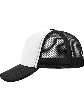 Daiber MB 70 5 panelová polyesterová síťovaná kšiltovka 03.0070 white/black Daiber MB 70 5 panelová polyesterová síťovaná kšiltovka 03.0070 white/black