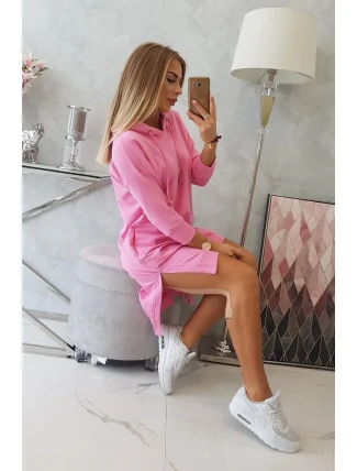 Šaty s kapucí a delšími zády světle růžové Šaty s kapucí a delšími zády světle růžové