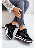 Dámské Zateplené Tenisky Na Platformě Big Star OO274A216 Černé