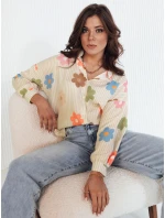 Dámské oversize tričko PLANTINA beige FashionStreet DY0401 Dámské oversize tričko PLANTINA beige FashionStreet DY0401