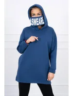 Zateplená mikina s kapucí z džínoviny Zateplená mikina s kapucí z džínoviny