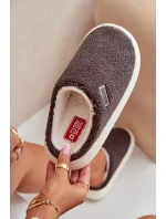 Zateplené Pantofle Na Silné Podešvi Big Star MM274134 Tmavě Šedé