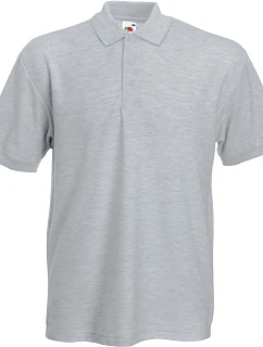 Fruit of the Loom Heavy 65/35 Pique Polo Piqué polo z těžké bavlny 16.3204 heather grey
