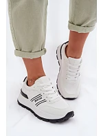 Dámské tenisky na platformě Big Star TT274882 Hi-Poly System Bílé