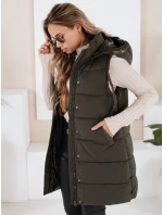 Dámská prošívaná vesta TOLIS zelená FashionStreet TY3299