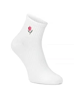 Dámské vysoké krémové bambusové ponožky Filippo SD-AN06