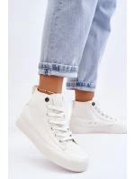 Dámské vysoké tenisky Big Star Fabric LL274445 Bílé Dámské vysoké tenisky Big Star Fabric LL274445 Bílé