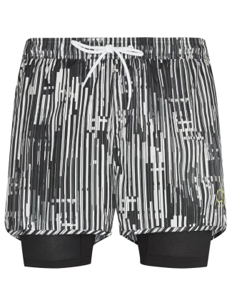 Pánské kraťasy KM0KM00244-021 černobílá - Calvin Klein Pánské kraťasy KM0KM00244-021 černobílá - Calvin Klein