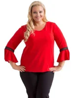 Dámská halenka Judyta Tmavě červená - Karko