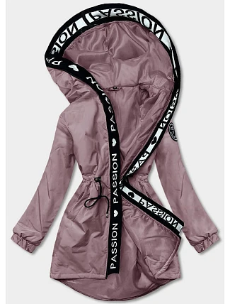 Dámská oversize parka růžová (B8080) Dámská oversize parka růžová (B8080)