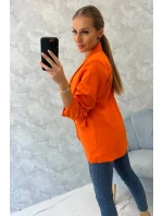Sako s klopami elegantní oranžové Sako s klopami elegantní oranžové
