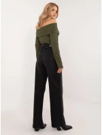 Džínové kalhoty D80016BD62456B150 černá