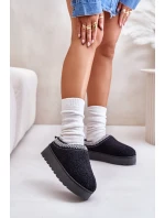 Dámské Sněhule Na Platformě S Vyšíváním Černé Tirissa