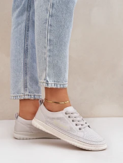 Dámské Kožené Tenisky Šedé Cloesa