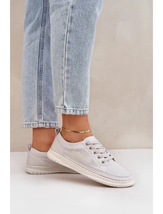 Dámské Kožené Tenisky Šedé Cloesa