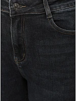 Dámské džíny s vysokým pasem, střih mom fit, tmavě modré, FashionStreet UY3238