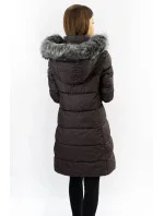 Dámská prošívaná zimní bunda v lilkové barvě (7701) Dámská prošívaná zimní bunda v lilkové barvě (7701)