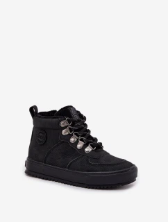 Dětské zateplené trekové boty Big Star – černé
