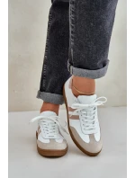 Dámské kožené boty N1068 bílo-béžové - Zazoo