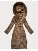 Hnědá oboustranná zimní bunda - kožíšek Minority (P3-6020-305)